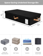 StorageWorks 2-Pack Large Under Bed Storage Bins - Image 2