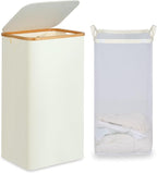efluky Laundry Basket with Lid and Removable Bag, 100L Tall Laundry Hamper with by efluky