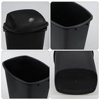 13 Gallon / 50 L Swing Lid Tall Kitchen Trash Can, Restaurants, Office Garbage - Image 3