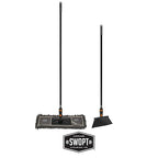 SWOPT 24” Microfiber Dust Mop, Angle Broom + 48” & 60" Steel Handles, Combo — - Image 2