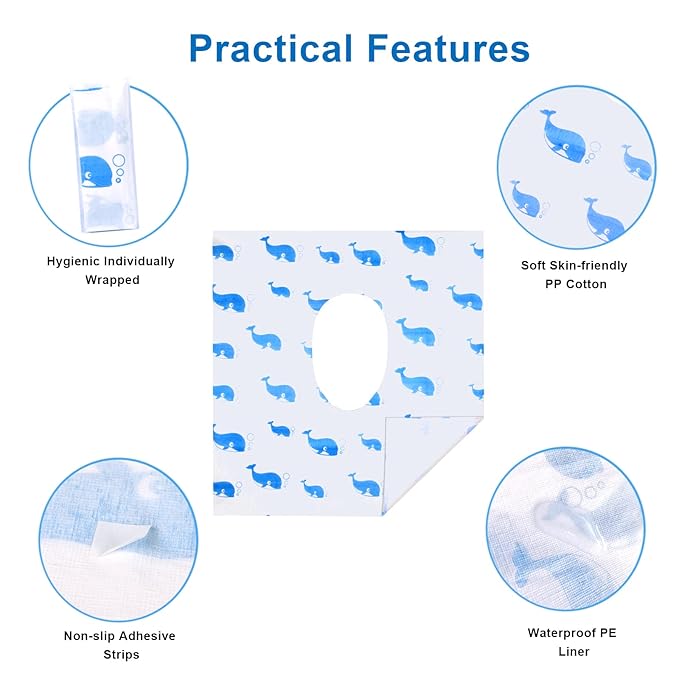 20 Pack Toilet Seat Covers Disposable, Extra Large Disposable Toilet Seat Covers - Image 5