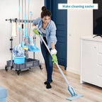 Broom And Mop Holder Put Wet Movable Floor-Mounted Mop Rack Floor Standing - Image 6