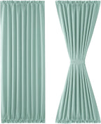 DWCN French Door Curtains – Rod Pocket Thermal Blackout Curtain - Image 7