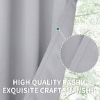 BGment Light Grey Short Curtains 36 Inches Length - Image 6