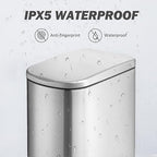 Bathroom Trash Can with Soft-Close Lid 3.5 Gallon Stainless Steel Garbage Can - Image 4