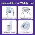 Senvok Commode Liners with Highly Absorbent Pads - Image 6
