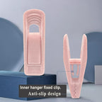 Light Pink Velvet Hangers Clips 40 PCS, Non-Slip Finger Clip - Image 6