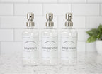 Clear Refillable Shampoo and Conditioner Bottles - Image 6