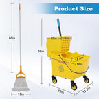 35 Qt Commercial Mop Bucket - Image 3