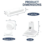 12 Pack Magnetic Cabinet Locks Baby Proofing, Child Proof Cabinet Locks - Image 2