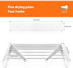 Clothes Drying Rack 31.5 inches Foldable Wall Mount Laundry Rack Folding Indoor - Image 5