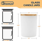 Thick Candle Jars for Making Candles 12 Pcs, 7 OZ Empty Jars - Image 2
