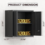 Steel Wall Cabinet, Metal Locking Wall Cabinet, Wall Hanging Metal Cabinet - Image 3
