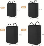 Laundry Basket, Woven Cotton Rope Laundry Hamper, 80L Versatile Storage - Image 3