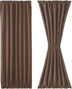 DWCN French Door Curtains – Rod Pocket Thermal Blackout Curtain - Image 7