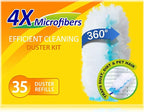 35 Duster Refills for Swiffer, Duster Refills Kit by LANARP