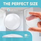 Strongest Home Wall & Door Handle Stopper 2" Set of 10 Pieces of Clear Rubber - Image 3