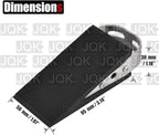 JQK Heavy Duty Door Stopper Rubber Wedge, 304 Stainless Steel Security Door - Image 2