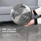 10 L/2.6Gallen, Swing Lid Trash Can, Brushed Stainless Steel Garbage Can - Image 4