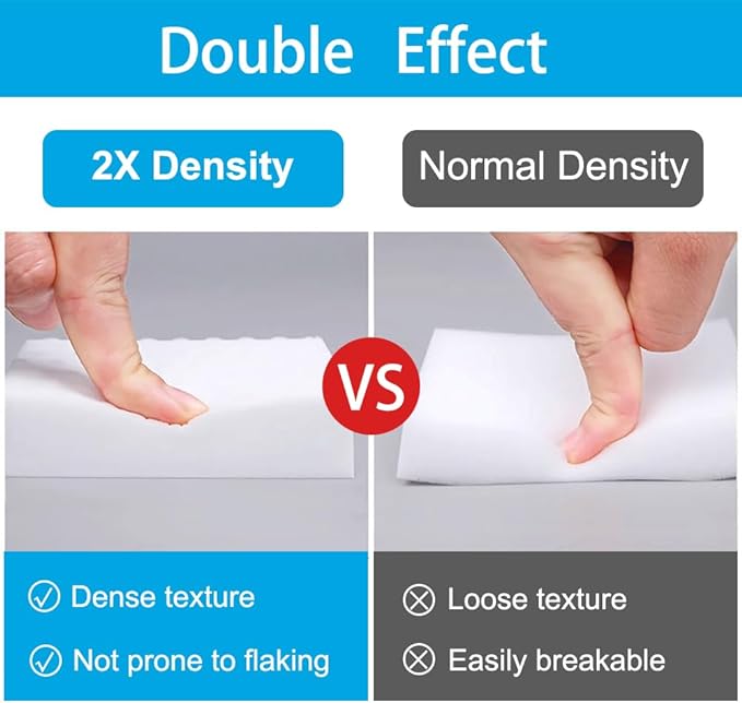 Magic Cleaning Erasers, Kitchen Sponge 10 Pack 2X Density Melamine Sponge Foam - Image 3