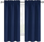 DWCN Kitchen Curtains for Small Windows 45 inch Long 2 Panels Set, Rod Pocket - Image 9