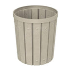 42 Gallon Slated Circle 100% Recycled Plastic Commercial Outdoor or Indoor - Image 5