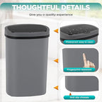Automatic Motion Sensor Bathroom Trash Can - Image 5