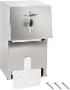 Commercial Toilet Paper Tissue Dispenser Dual Rolls Toilet Paper Holder by Desyeryamimi