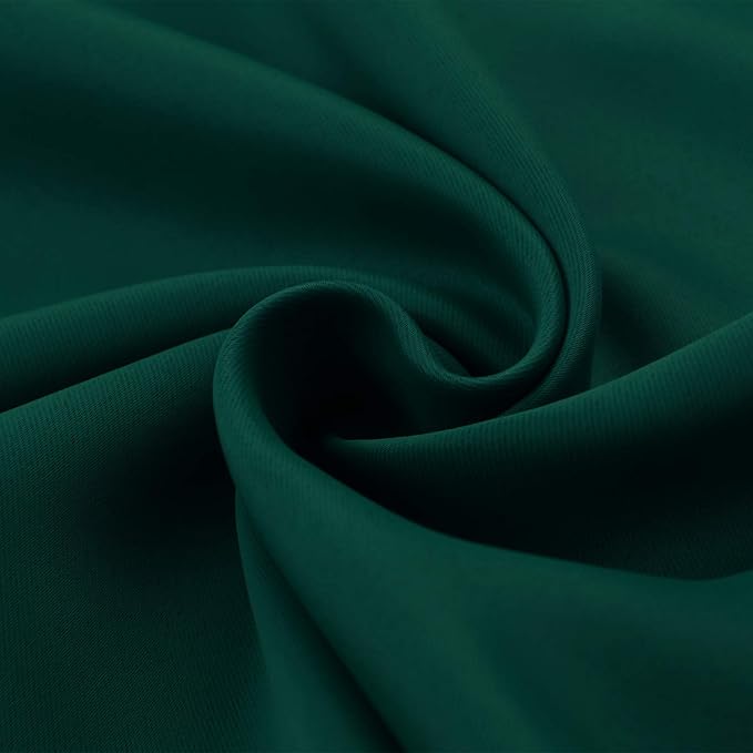 BGment Emerald Green Blackout Curtains 40 Inch Length - Image 8