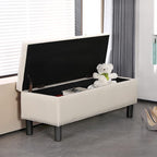 Furnimart 42.5 Inch Storage Ottoman Bench, Flip Top End of Bed Storage Bench - Image 8