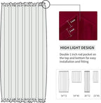 DWCN French Door Curtains – Rod Pocket Thermal Blackout Curtain - Image 3