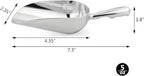New Star Foodservice 34509 One-Piece Cast Aluminum Round Bottom Bar Ice Flour - Image 2