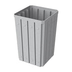 32 Gallon Square Slatted 100% Recycled Plastic Heavy-Duty Commercial Outdoor - Image 4