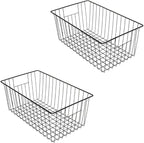 16inch Freezer Wire Storage Organizer Baskets, Household Refrigerator Bin by Y.Z.Bros