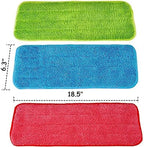 Microfiber Mop Pads, 18.5 x 6.3 Inch Reusable and Washable Spray Mop Pads - Image 2
