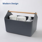 BLUE GINKGO Large Storage Basket – Plastic Caddy - Image 6
