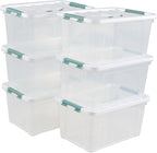 6-Pack Clear Latch Storage Box, 14 L Plastic Storage Bin - Image 7