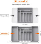 Lifewit Silverware Drawer Organizer, Expandable Utensil Organizer - Image 3