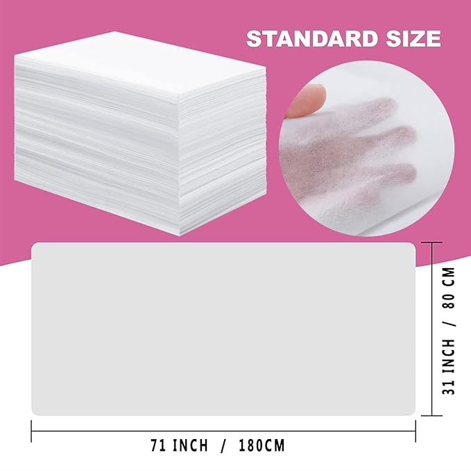 50 Pcs Disposable Bed Sheets 31" x 71" Massage Table Sheets Non Woven Fabric - Image 5