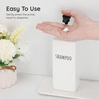 Segbeauty Square Soap Dispenser Refillable, 500ml Empty Reusable Modern - Image 4
