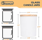 Thick Candle Jars for Making Candles 12 Pcs, 14 OZ Empty Jars - Image 2