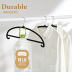 MIZGI 50 Pack Black Velvet Hangers - Image 5