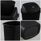 Zopnny 4-Pack 18 Gallon Tall Kitchen Swing Top Garbage Can, Plastic Swing Top - Image 3