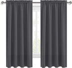 DWCN Blackout Curtains for Bedroom 63 Inch Length 2 Panels Set, Solid Thermal - Image 9