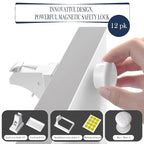12 Pack Magnetic Cabinet Locks Baby Proofing, Child Proof Cabinet Locks - Image 6
