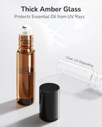 ULG 48-Pack Essential Oil Roller Bottles 10ml, Empty Bottles - Image 3