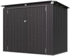 Aoxun 80 CU.FT Outdoor Storage Shed Metal Trash Can Storage - Image 6