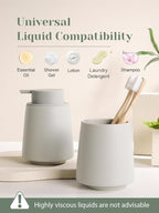 INGOFIN Ceramic Soap Dispenser -14 oz Bathroom Hand Soap Dispenser Liquid - Image 7