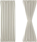 DWCN French Door Curtains – Rod Pocket Thermal Blackout Curtain - Image 7