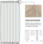 DWCN French Door Curtains – Rod Pocket Thermal Blackout Curtain - Image 3